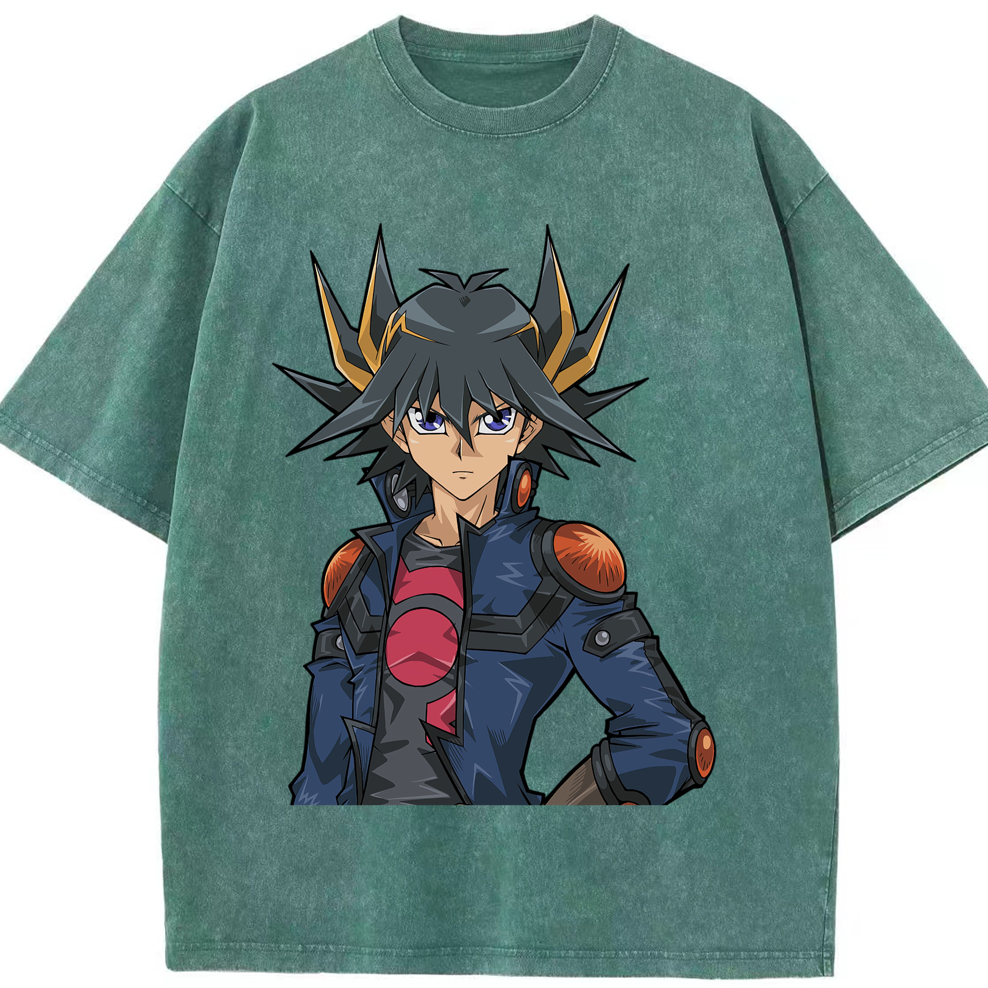 （画像用） 遊☆戯☆王 Yu-Gi-Oh! 綿100% ヴィンテージ風 半袖Tシャツ（フロントプリント）